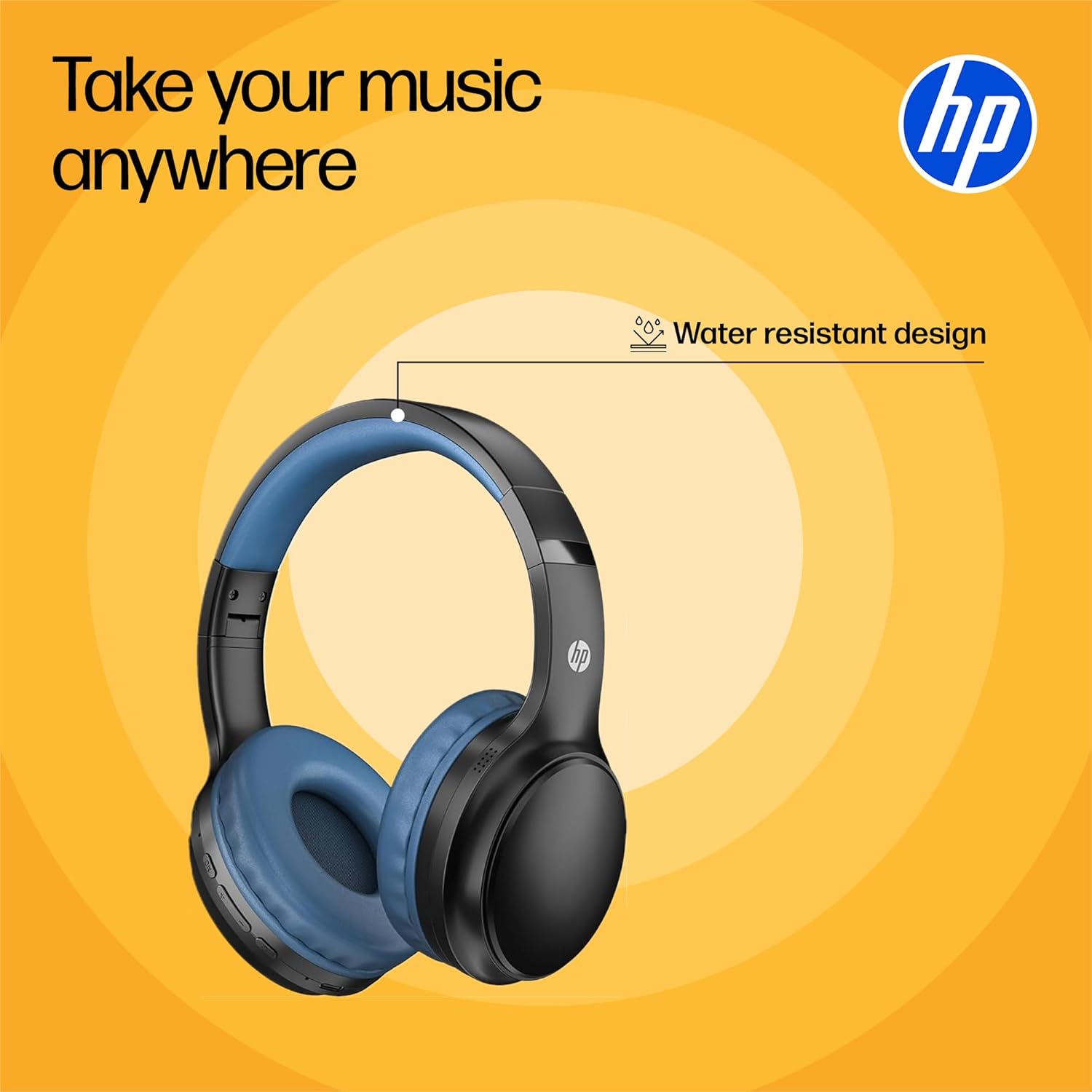 HP H200 On Ear Wireless Headset, Black