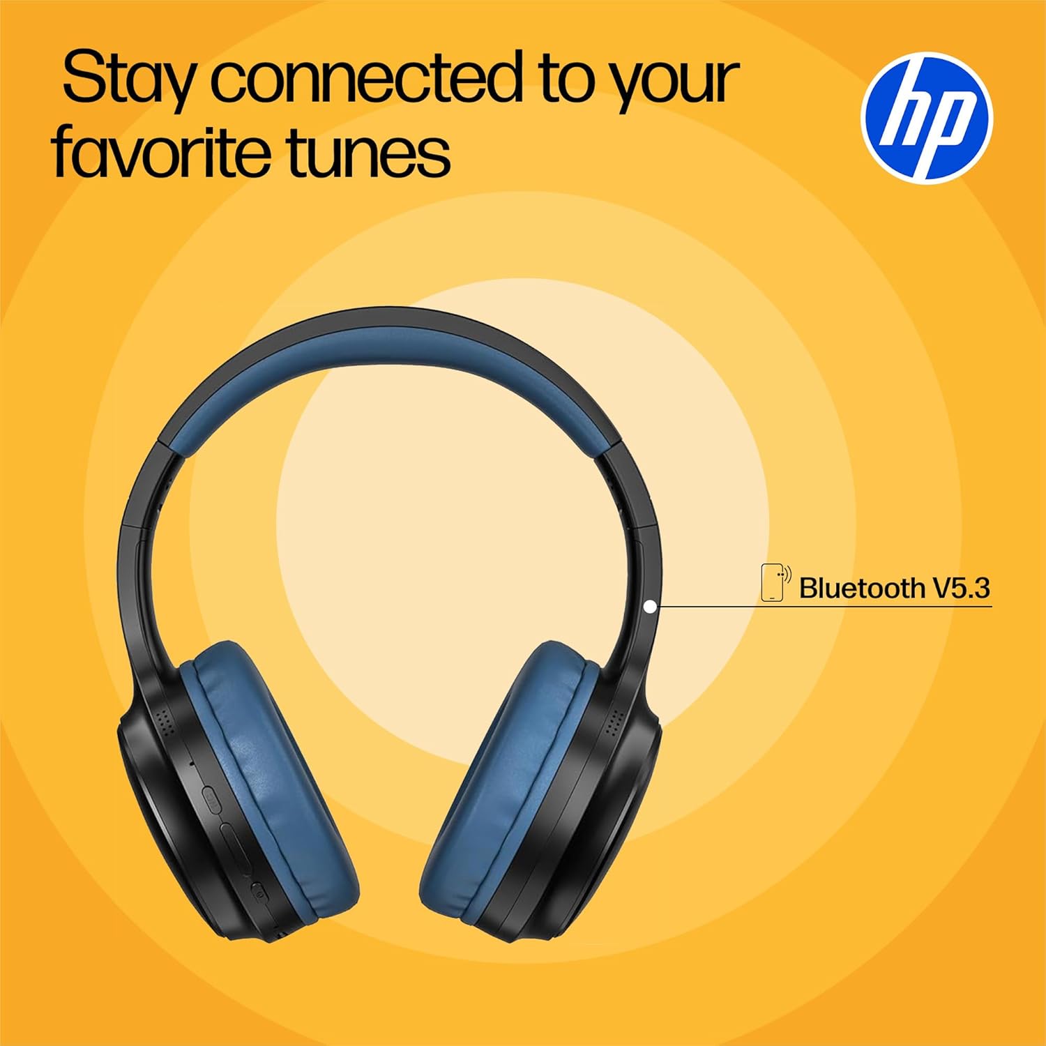 HP H200 On Ear Wireless Headset, Black