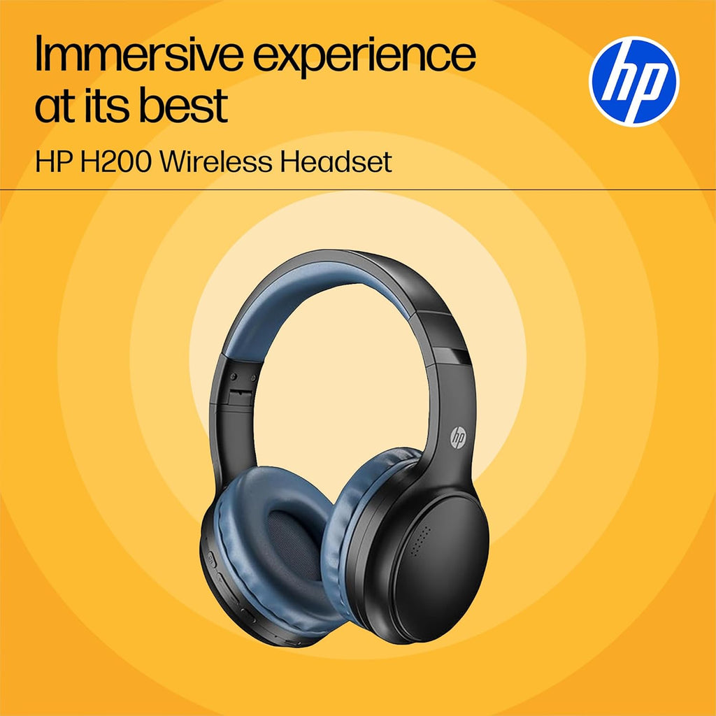 HP H200 On Ear Wireless Headset, Black